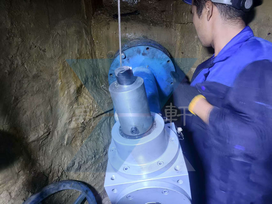 上海禹轩1:1速比阀门驱动装置：护航南沙粤海水务DN1400 闸阀改装(图2)
