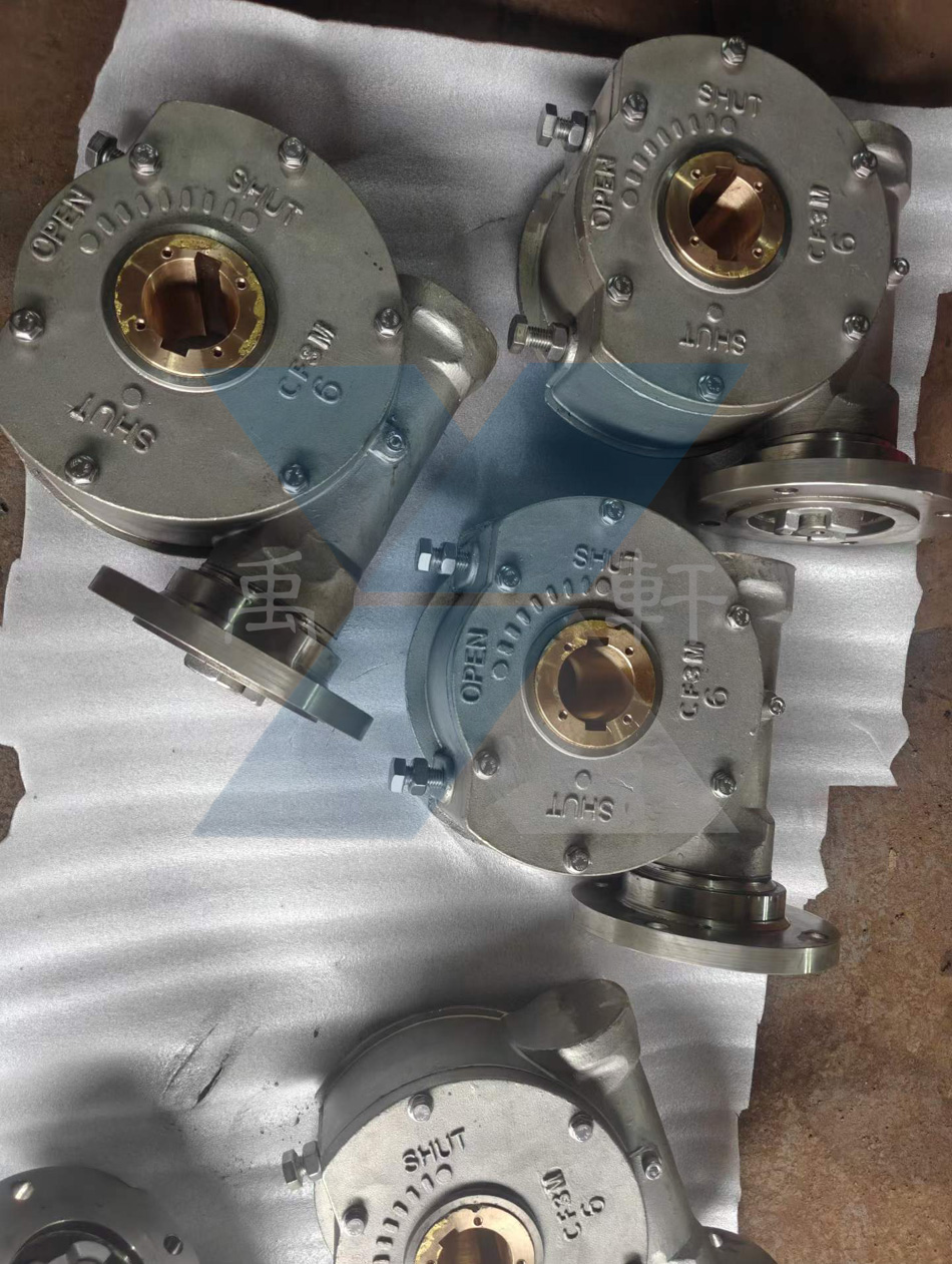 电厂/ 海工必备：上海禹轩316L电动蜗轮箱，球阀蝶阀耐腐驱动好搭档(图1)