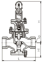 Y13H内螺纹先导活塞式蒸汽减压阀(图3)