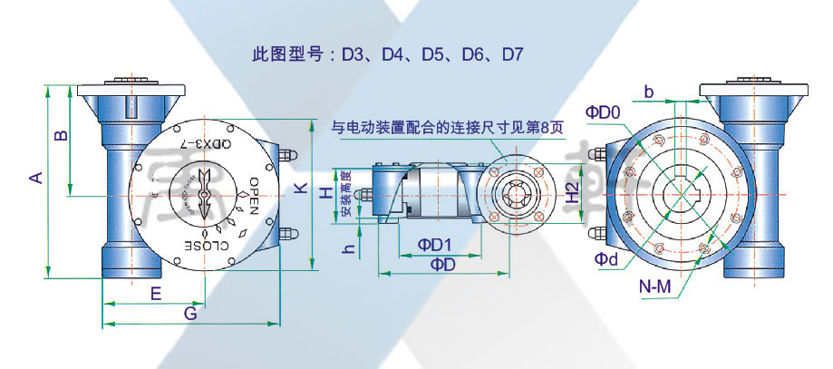 QDX3-D7电动蜗轮箱(图1)